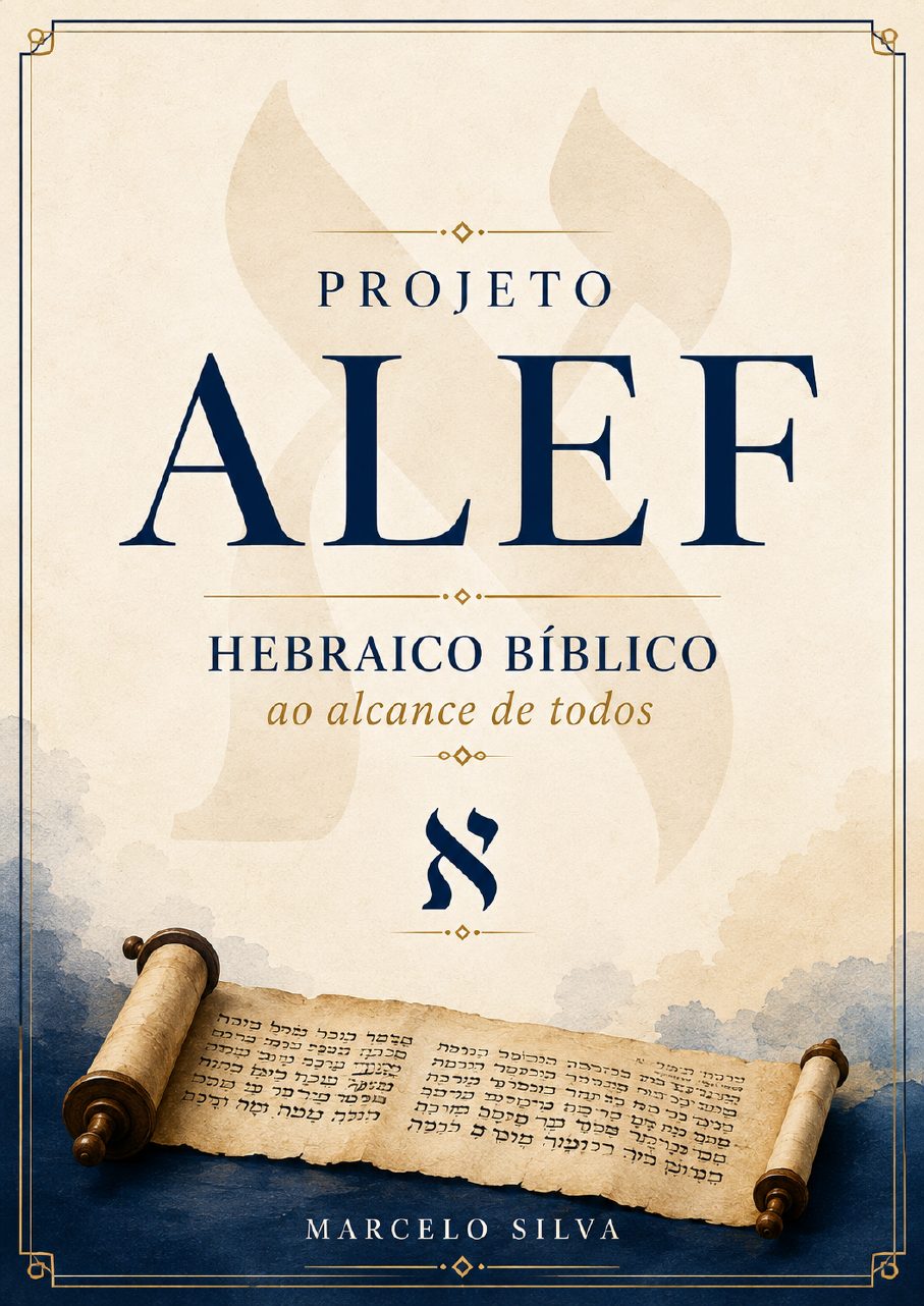 Capa da apostila Projeto Alef — Hebraico Bíblico ao alcance de todos